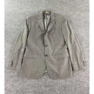 Brooks Brothers Jacket 42 L Gray Wool Birdseye Milano Luxury Designer Italy